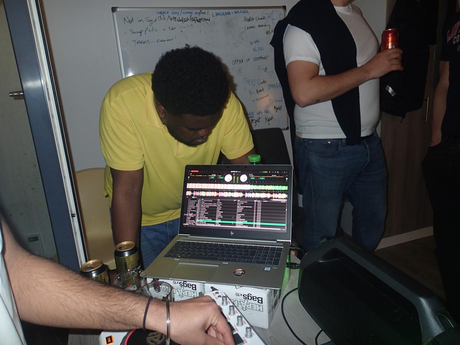 A house party in a student apartment